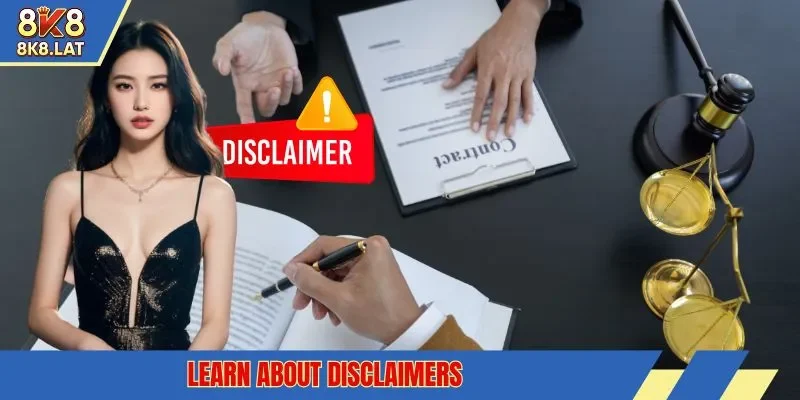 Learn about disclaimers